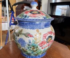 hand painted vase/pot