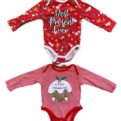 Christmas Baby Top/Vests 3-6mths