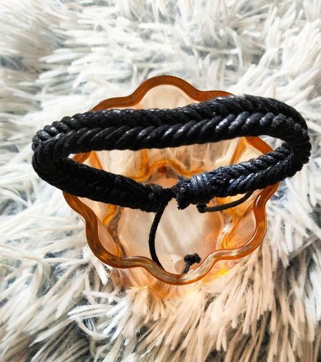 Black Braided Unisex Bracelet