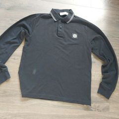 Stone Island Long-Sleeve Compass Patch Polo Shirt Never worn
