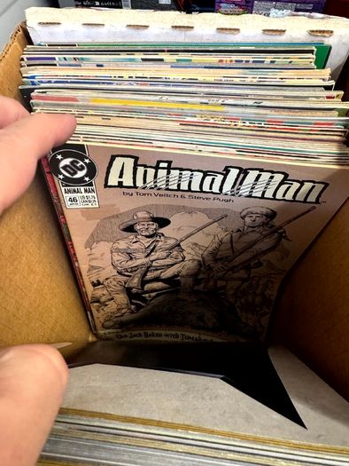 DC Long Comic Box w 250 comics for Sale (2)