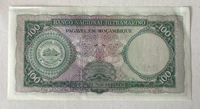 Mozambique 100 Escudos 1961 Banknote