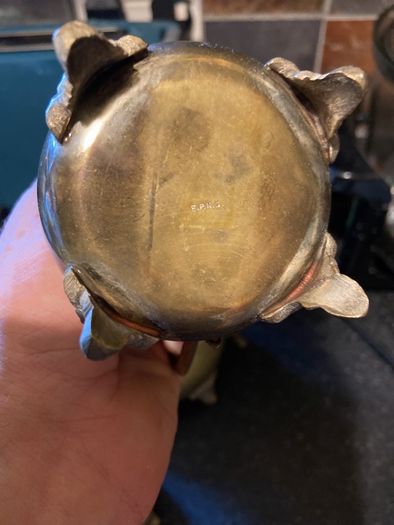 EPNS (brass) tea set.