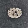 1930s Art Deco Silver Marcasite Monogram Brooch Image 8