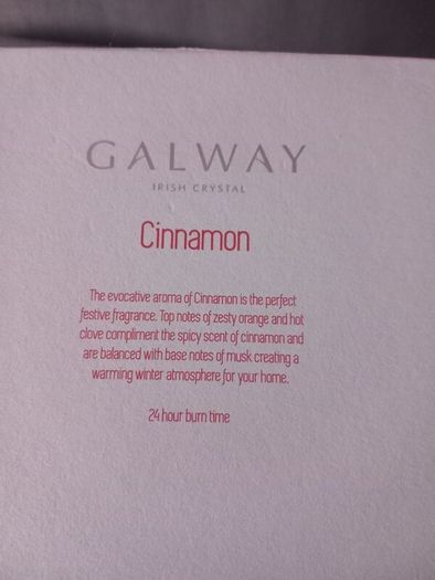 Brand New Galway Crystal Candle and Diffuser Giftset
