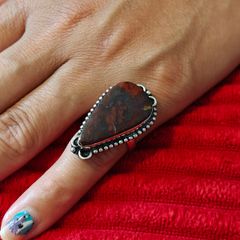 Beautiful Silver Toned Costume Ring - Good Quality - Size M (CS01)