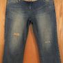 NEXT Embroidered Cropped Jeans 12    Jewelled Waistband Image 2
