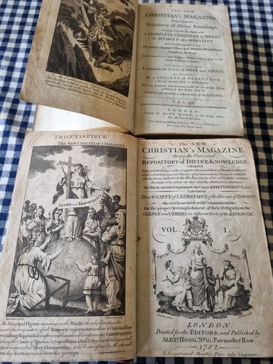 Two old books - Christian's Magazine 1782