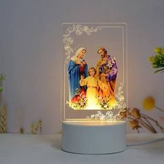 religious led night light and flamless candle