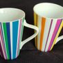 Pair of Maxwell Williams Striped Mugs Image 2