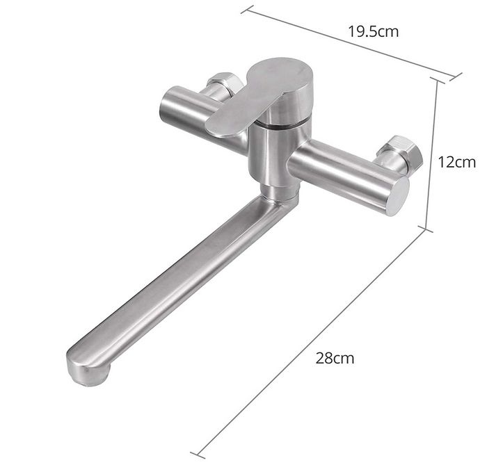 Colfuline Kitchen Sink Faucet Brushed Stainless Steel