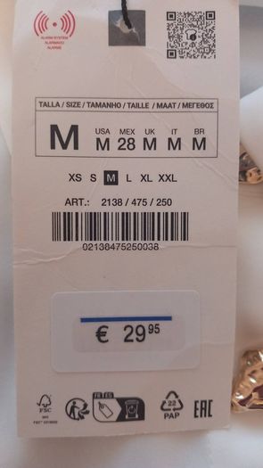 New Zara Blouse Size Medium