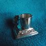 Antique Silver Plate Table Vesta With Pig Striker - Early 1900's Image 4