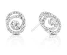 Brand new,real diamond earrings on white gold