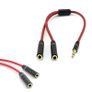 Y Splitter Cable 3.5 Mm 1 Male To 2 Dual Female Audio Cable For Earphone Headset Headphone MP3 MP4 Stereo Plug Adapter Jack Port Image 4