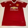 Adidas Manchester United FC 15/16 Home Jersey Mens Size Medium Mint Condition Image 4