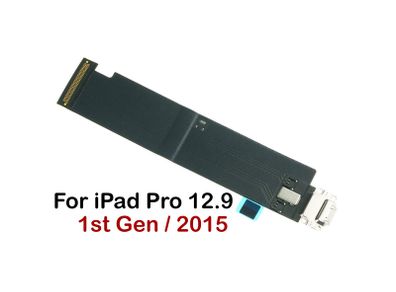 For iPad Pro 12.9" 1st Gen Charging Port Replacement Flex Cable Connector White - FHT06IPDCP