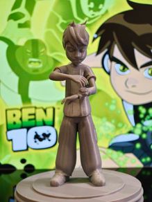 3D Printed Ben Tennyson (Ben 10) & Ghostfreak Figurines