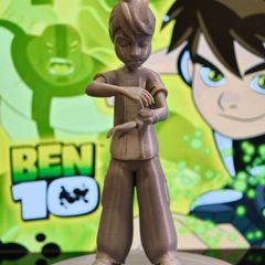 3D Printed Ben Tennyson (Ben 10) & Ghostfreak Figurines