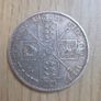 1890 Victoria Double Florin Jubilee Head silver Image 2
