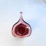 Vintage Cranberry Adrian Sankey Vase Image 3