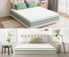 Brand New Double 4ft6 King 5ft Size Pillow Top Tufted Pocket Sprung Mattress Available