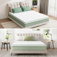 Brand New Double 4ft6 King 5ft Size Pillow Top Tufted Pocket Sprung Mattress Available