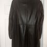 Ladies Brown Leather Coat Image 2