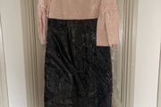 Ted baker black and pink dress