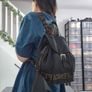 Fendi Vintage Nylon & Leather Back Pack Image 9