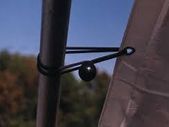 Black ball and loop bungee elastic shock cord