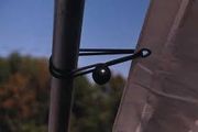 Black ball and loop bungee elastic shock cord