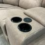 New Ashford Truffle Micro Fabric Recliner Sofa Image 5
