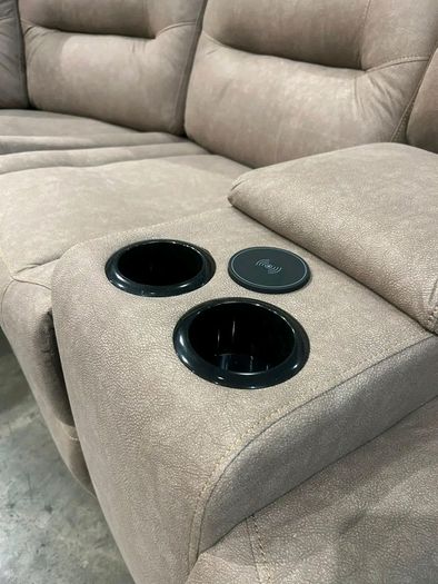 New Ashford Truffle Micro Fabric Recliner Sofa
