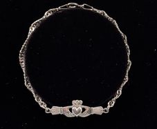 Sterling Silver Claddagh Bracelet