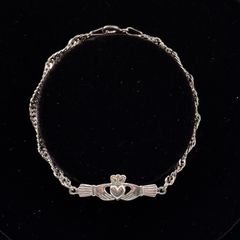 Sterling Silver Claddagh Bracelet