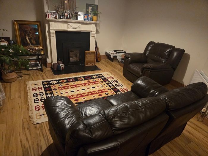 Sofa and armchair