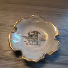 FOREIGN Beagle Hound Trinket saucer plate