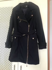 Attentif Paris French designer ladies knee length coat size 8 to 10