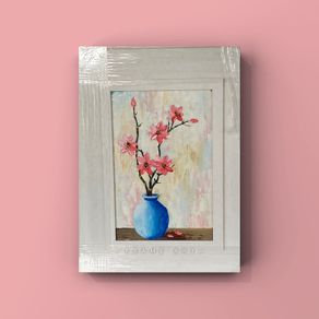 Framed palette knife oil painting