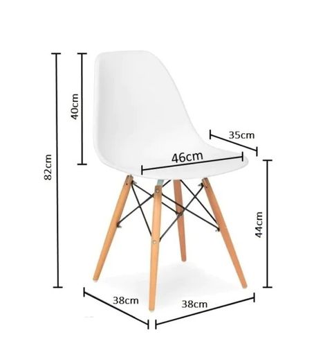 Nordic Dining Set 4 chairs Black . Free delivery
