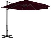 Cantilever Umbrella with Aluminium Pole Red 300 cm