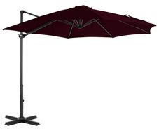 Cantilever Umbrella with Aluminium Pole Red 300 cm