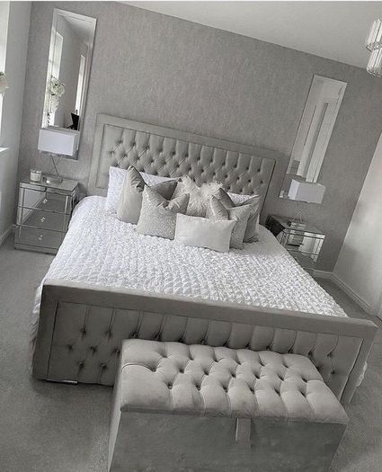 Hilton Double & King Size Bed Frame With Mattress Opt