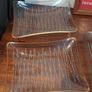 Vintage Retro Mid Century Modern Atomic Design Chance Brothers Fiestaware Three Section Rectangular Serving Plate Plus Two Small Rectangular Dishes with Gilt Edging in the Very Rare Night Sky Pattern from 1957 Image 4