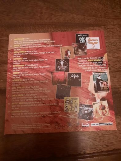 ROCK S'COOL - CD Compilation 2006 (Autographed by Biff Byford and Paul Quinn of Saxon)