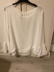 White layered top size 14-16