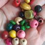 Stunning mixed style and colour wooden bead bundle of approx 150 beads. Image 2