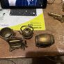 pewter brass like vintage figurines. Image 10