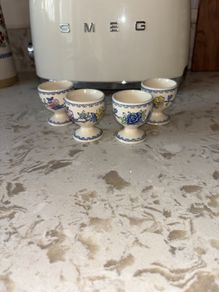 Vintage Set of 4 Masons Egg Cups